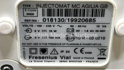 3 x Fresenius Kabi Injectomat MC Agilia Syringe Pumps (All Power Up) *SN *018130 - 20195721 / 19920685 / 19920684* - 6