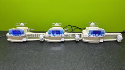 3 x Fresenius Kabi Injectomat MC Agilia Syringe Pumps (All Power Up) *SN *018130 - 19952019 / 19952008 / 20131764*