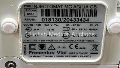 3 x Fresenius Kabi Injectomat MC Agilia Syringe Pumps (All Power Up) *SN *018130 - 20131788 / 204334334 / 19952005* - 6