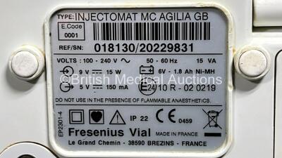 3 x Fresenius Kabi Injectomat MC Agilia Syringe Pumps (All Power Up) *SN *018130 - 20229831 / 20195766 / 20195795* - 6