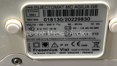 3 x Fresenius Kabi Injectomat MC Agilia Syringe Pumps (All Power Up) *SN *018130 - 20433417 / 20229830 / na* - 7