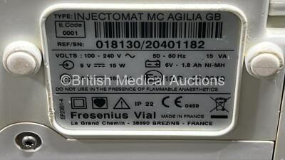 3 x Fresenius Kabi Injectomat MC Agilia Syringe Pumps (All Power Up) *SN *018130 - 20229839 / 20229830 / 20229812* - 5