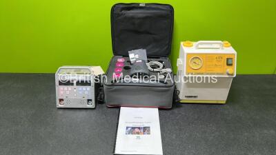 Mixed Lot Including 1 x ET3000 Electronic Tourniquet, 1 x DeVilbiss RTsport / Respiratory Trainer in Case and 1 x SAM 14 Suction Unit