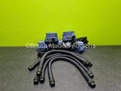 5 x Easyair FSM48 Blower Units with 5 x Hoses and 5 x Batteries