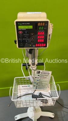 Job Lot Including 1 x Welch Allyn 53N00 Monitor on Stand with Power Supply and Various Leads, 1 x CSI 506DXNT Monitor with Power Supply on Stand - 1 x Missing Wheel (Both Power Up) and 1 x Welch Allyn BP Meter on Stand *JA078997 / na* - 4