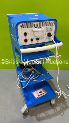 Valleylab ForceTriad Electrosurgical / Diathermy Unit Version 4.00 with Dual Footswitch on Trolley *Mfd - 2013* (Powers Up) *SN T3G36109EX* - 4