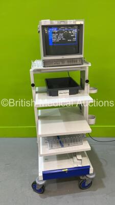 CTL Stack Trolley with Sony Trinitron PVM-14L2MD Monitor (Powers Up)