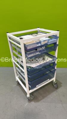 Mobile Drawer Trolley with Various Consumables