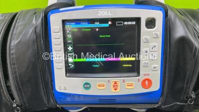 Zoll X Series Monitor/Defibrillator Application Version 02.34.05.00 Including Pacer, ECG, SPO2, NIBP, CO2 and Printer Options with 2 x Sure Power II Li-Ion Batteries (Powers Up and Passes Self Test, Scratches to Screen - See Photos) *AR16D018733* - 2