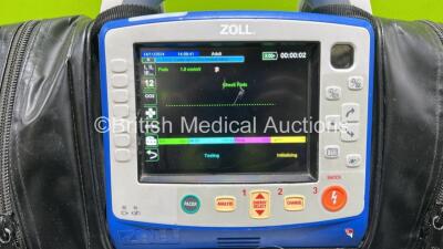 Zoll X Series Monitor/Defibrillator Application Version 02.34.05.00 Including Pacer, ECG, SPO2, NIBP, CO2 and Printer Options with 2 x Sure Power II Li-Ion Batteries *1 x Flat* (Powers Up and Passes Self Test) *AR16D018885* - 2