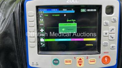 Zoll X Series Monitor/Defibrillator Application Version 02.34.05.00 Including Pacer, ECG, SPO2, NIBP, CO2 and Printer Options with 2 x Sure Power II Li-Ion Batteries *1 x Flat* (Powers Up and Passes Self Test) *AR16D018885* - 3