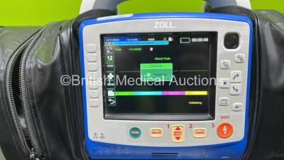 Zoll X Series Monitor/Defibrillator Application Version 02.34.05.00 Including Pacer, ECG, SPO2, NIBP, CO2 and Printer Options with 2 x Flat Sure Power II Li-Ion Batteries (Powers Up and Passes Self Test with Good Battery, 2 x Flat Batteries Included) *AR1 - 3