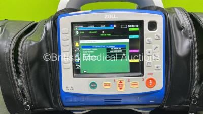 Zoll X Series Monitor/Defibrillator Application Version 02.34.05.00 Including Pacer, ECG, SPO2, NIBP, CO2 and Printer Options with 2 x Flat Sure Power II Li-Ion Batteries (Powers Up and Passes Self Test with Good Battery, 2 x Flat Batteries Included) *AR1 - 4