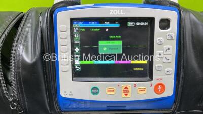 Zoll X Series Monitor/Defibrillator Application Version 02.34.05.00 Including Pacer, ECG, SPO2, NIBP, CO2 and Printer Options with 2 x Flat Sure Power II Li-Ion Batteries (Powers Up and Passes Self Test with Good Battery, 2 x Flat Batteries Included, Scr - 3