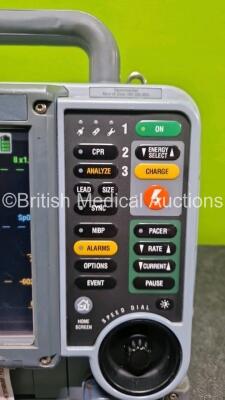 Physio-Control Lifepak 15 12-Lead Monitor / Defibrillator *Mfd 2009* Ref - 99577-000025, P/N - V15-2-000030, Software Version - 3306808-007 Including Pacer, Auxiliary Power,CO2, SpO2, NIBP, ECG and Printer Options, 4 and 6 Lead ECG Lead, SPO2 Finger Senso - 4