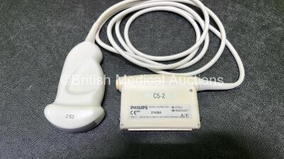 Philips C5-2 Transducer / Probe Ref 21426A *S/N 02FMJJ* **A/N 297759** In Box (Untested) - 2