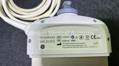 GE S4-10-D Transducer / Probe Ref 5394804 **Mfd 06/2012* *S/N 22300187* **A/N 303073** In Box (Untested) - 3