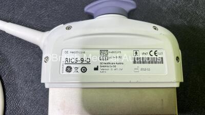 GE RIC5-9-D Transducer / Probe Ref H48651MS **Mfd 11/2012** *S/N 147548KR2* **A/N 303949** In Box (Untested - Fluid Leak from Transducer - See Pictures) - 3