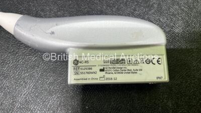 GE 4C-RS Transducer / Probe Ref 5125386 **Mfd 02/2016** *S/N 551760WX2* **A/N 216617** In Box (Untested) - 3