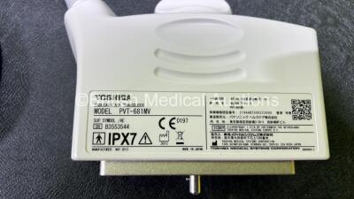 Toshiba PVT-681MV Transducer / Probe **Mfd 2013** *S/N B3553544* **A/N247112** In Box (Untested) - 3