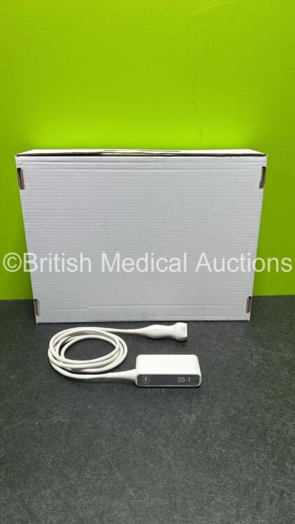 Philips S5-1 Transducer / Probe *S/n B2G6CG* **A/N 278911** In Box (Untested)