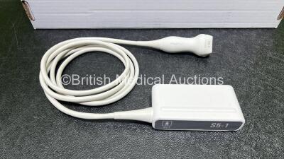 Philips S5-1 Transducer / Probe *S/n B2G6CG* **A/N 278911** In Box (Untested) - 2