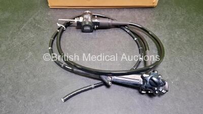 Olympus GIF-1T240 Video Gastroscope - Engineer's Report : Optical System - No Fault Found, Angulation - Not Reaching Specification - To Be Adjusted, Insertion Tube - Kink at Body, Light Transmission - No Fault Found, Channels - No Fault Found, Leak Check - 2