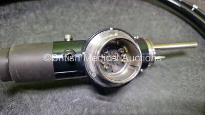 Olympus GIF-1T240 Video Gastroscope - Engineer's Report : Optical System - No Fault Found, Angulation - Not Reaching Specification - To Be Adjusted, Insertion Tube - Kink at Body, Light Transmission - No Fault Found, Channels - No Fault Found, Leak Check - 6