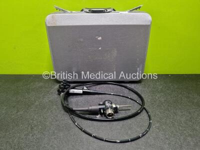 Olympus GIF-XQ260 Video Gastroscope in Case - Engineer's Report : Optical System - No Fault Found, Angulation - Not Reaching Specification - To Be Adjusted, Insertion Tube - No Fault Found , Light Transmission - No Fault Found, Channels - No Fault Found,