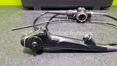 Olympus BF-260 Video Bronchoscope - Engineer's Report : Optical System - No Fault Found, Angulation - No Fault Found, Insertion Tube - Crush Mark at Body, Light Transmission - No Fault Found, Channels - No Fault Found, Leak Check - No Fault Found *SN 2701 - 3