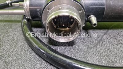 Olympus TJF-240 Video Duodenoscope - Engineer's Report : Optical System - No Fault Found, Angulation - Play in Controls, Insertion Tube - Worn , Light Transmission - No Fault Found, Channels - No Fault Found, Leak Check - No Fault Found *SN 2541724* - 3