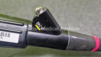 Olympus TJF-240 Video Duodenoscope - Engineer's Report : Optical System - No Fault Found, Angulation - Play in Controls, Insertion Tube - Worn , Light Transmission - No Fault Found, Channels - No Fault Found, Leak Check - No Fault Found *SN 2541724* - 6