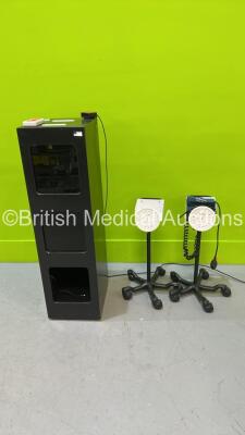 Mixed Lot Including 1 x Opus Scientific VRA Unit with IR Receiver and Infra-Red Controller and 2 x Accoson BP Meters on Stands