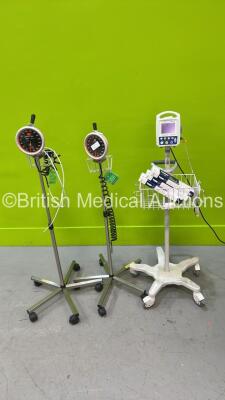 Job Lot Including 1 x Criticare Comfort Cuff eQuality 506DN Monitor on Stand (Powers Up) and 2 x BP Meters on Stands