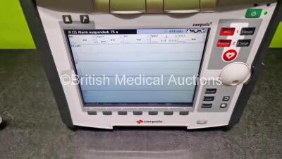 GS Corpuls3 Slim Defibrillator Ref : 04301 (Powers Up) with Corpuls Patient Box Ref : 04200 (Powers Up) with Pacer, Oximetry, ECG-D, ECG-M, CO2, CPR, NIBP and Printer Options with 4 and 6 Lead ECG Leads, CO2 Cable, CPR Sensor, Hose, SpO2 Cable, TG-121T Ca - 6