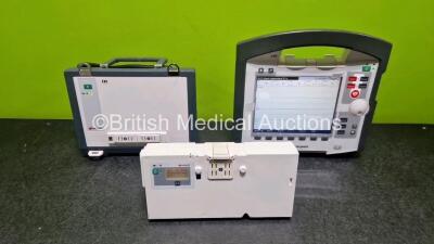 GS Corpuls3 Slim Defibrillator Ref : 04301 (Powers Up) with Corpuls Patient Box Ref : 04200 (Powers Up) with Pacer, Oximetry, ECG-D, ECG-M, CO2, CPR, NIBP and Printer Options with 4 and 6 Lead ECG Leads, CO2 Cable, CPR Sensor, Hose, SpO2 Cable, TG-121T Ca - 7