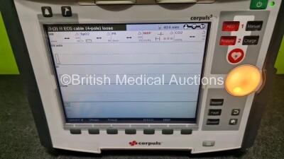 GS Corpuls3 Slim Defibrillator Ref : 04301 (Powers Up) with Corpuls Patient Box Ref : 04200 (Powers Up) with Pacer, Oximetry, ECG-D, ECG-M, CO2, CPR, NIBP and Printer Options with 4 and 6 Lead ECG Leads, CO2 Cable, CPR Sensor, Hose, SpO2 Cable, TG-121T Ca - 6