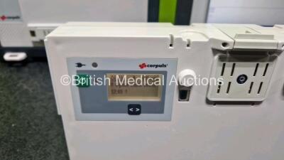 GS Corpuls3 Slim Defibrillator Ref : 04301 (Powers Up) with Corpuls Patient Box Ref : 04200 (Powers Up) with Pacer, Oximetry, ECG-D, ECG-M, CO2, CPR, NIBP and Printer Options with 4 and 6 Lead ECG Leads, CO2 Cable, CPR Sensor, Hose, SpO2 Cable, TG-121T Ca - 8