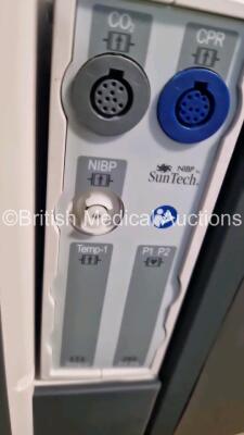 GS Corpuls3 Slim Defibrillator Ref : 04301 (Powers Up) with Corpuls Patient Box Ref : 04200 (Powers Up) with Pacer, Oximetry, ECG-D, ECG-M, CO2, CPR, NIBP and Printer Options with 4 and 6 Lead ECG Leads, CO2 Cable, CPR Sensor, Hose, SpO2 Cable, TG-121T Ca - 11