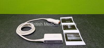 Philips L12-3 Ultrasound Transducer / Probe (Missing Label - See Photo) *See Photo for Scan Picture*