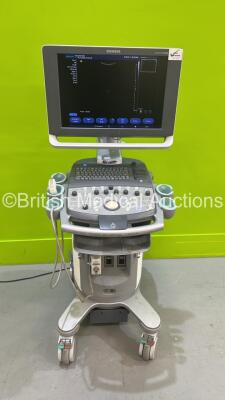 Siemens Acuson X300 Premium Edition Flat Screen Ultrasound Scanner Model No 10566144 *S/N 348964* **Mfd 09/2014** Software Version 7.5.06 (3748) with 1 x Transducer / Probe (C6-2) (Powers Up) **IR168***