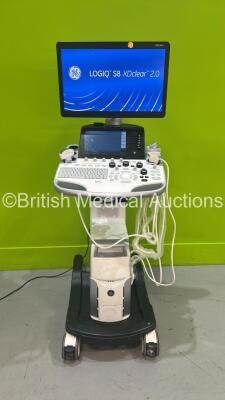 GE Logiq S8 Flat Screen Ultrasound Scanner Ref R4 *S/N 505102SU2* **Mfd 05/2018** Software Version R4 Software Revision 2.2 with 3 x Transducers / Probes (ML6-15-D Ref 5199103 *Mfd 02/2024* / 9L-D Ref 5194432 *Mfd 04/2022* and C1-6-D Ref 5418916 *Mfd 11/2