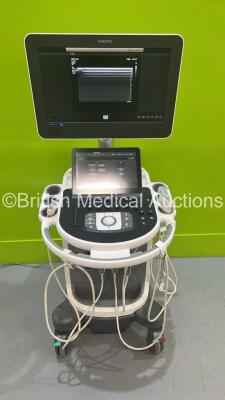 Philips Affinity 70G Flat Screen Ultrasound Scanner Ref 989605416151 SVC HW A.1 *S/N USD16F0294* **Mfd 2016** Software Version 1.5.8.916 with 3 x Transducers / Probes (C5-1 / L12-5 50 and C9-2) (Powers Up)