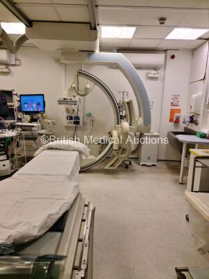 Siemens Artis Zee CV X-Ray System *Mfd - 2008* with 2015 Tube and 2010 Detector. System Cables have been Cut *360767*