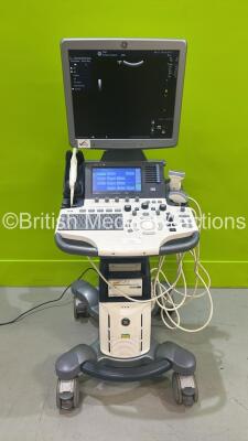 GE Logiq S8 Flat Screen Ultrasound Scanner Ref 5478058 *S/N 256897SU0* **Mfd 05/2014** Software Version R2 Software Revision 1.1 with 3 x Transducers / Probes (C1-5-D Ref 5261135 *Mfd 09/216* / IC5-9-D Ref 5492351 *Mfd 12/2018* and ML6-15-D Ref 5199103 *M