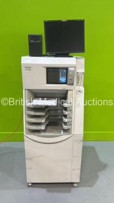 Fujifilm FCR 5000 Plus CR-IR341P CR Reader with 3 x Cassettes, Monitor and UPS (Powers Up) *S/N 3686912* **Mfd 2003***