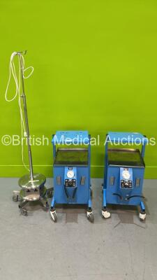 2 x Valleylab Electrosurgical Trolleys and 1 x Mobile Power Unit