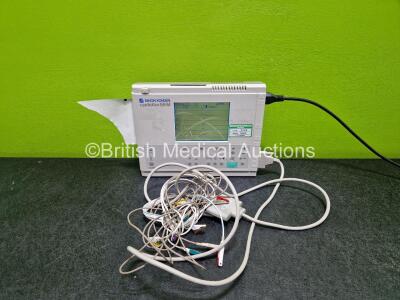 Nihon Kohden Cardiofax Gem ECG Machine (Powers Up) with 10 Lead ECG Lead