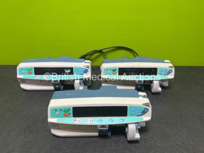 3 x Carefusion Alaris PK Syringe Pumps (All Power Up)