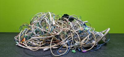 Job Lot of Various Patient Monitoring Cables / Leads *SN NA*